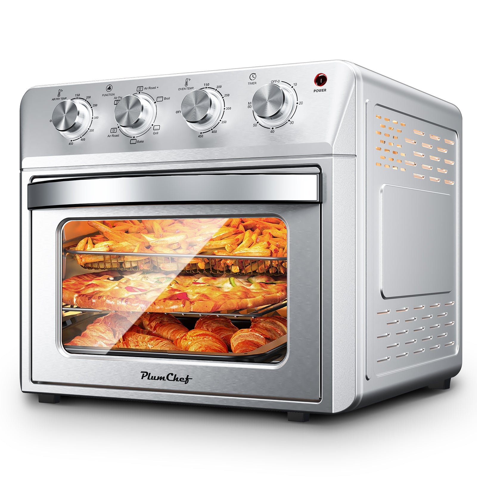 27.5QT 6-in-1 Air Fryer Toaster Oven Countertop Convection