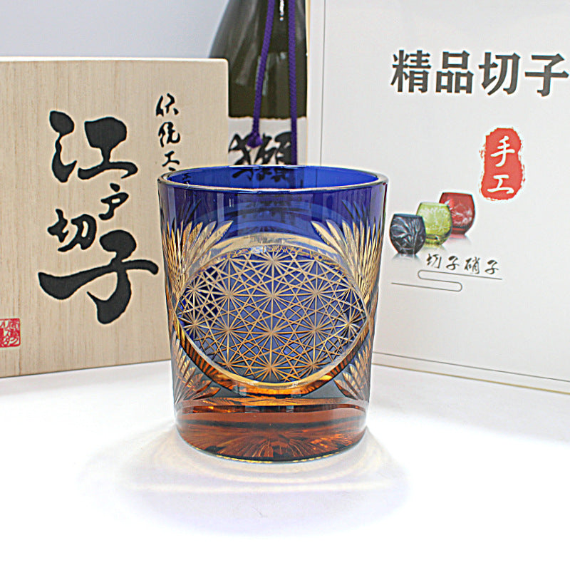 Crystal Whiskey Glass Carving