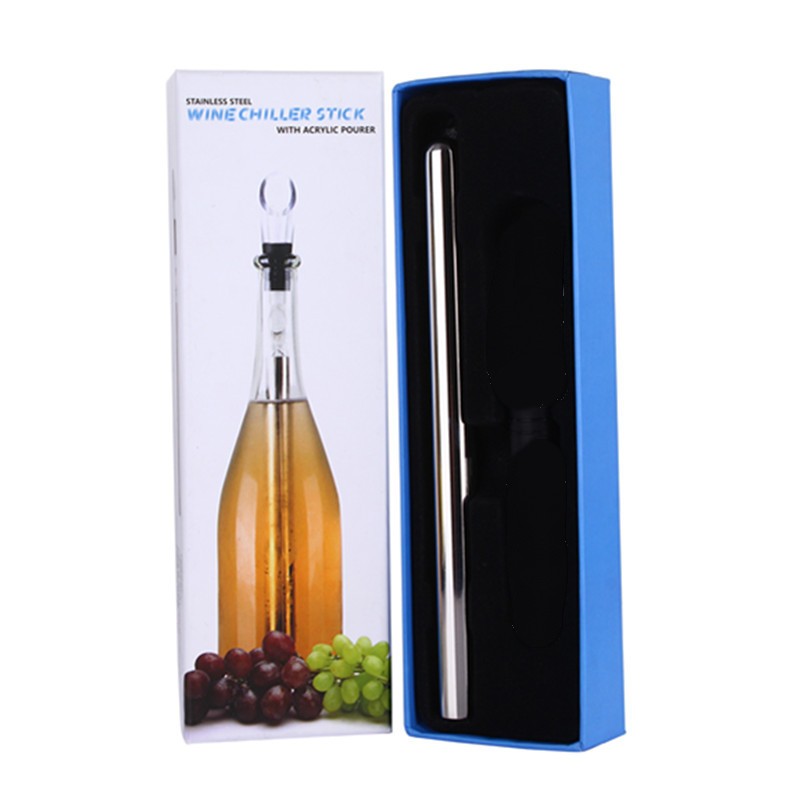 Stainless Steel Wine Bottle Chilling Rod Cooler Stick