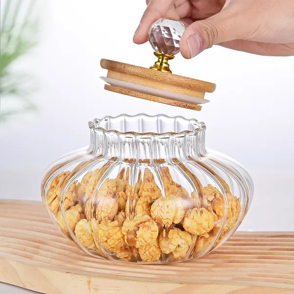High Borosilicate Glass Sealed Coffee Storage Jar Container