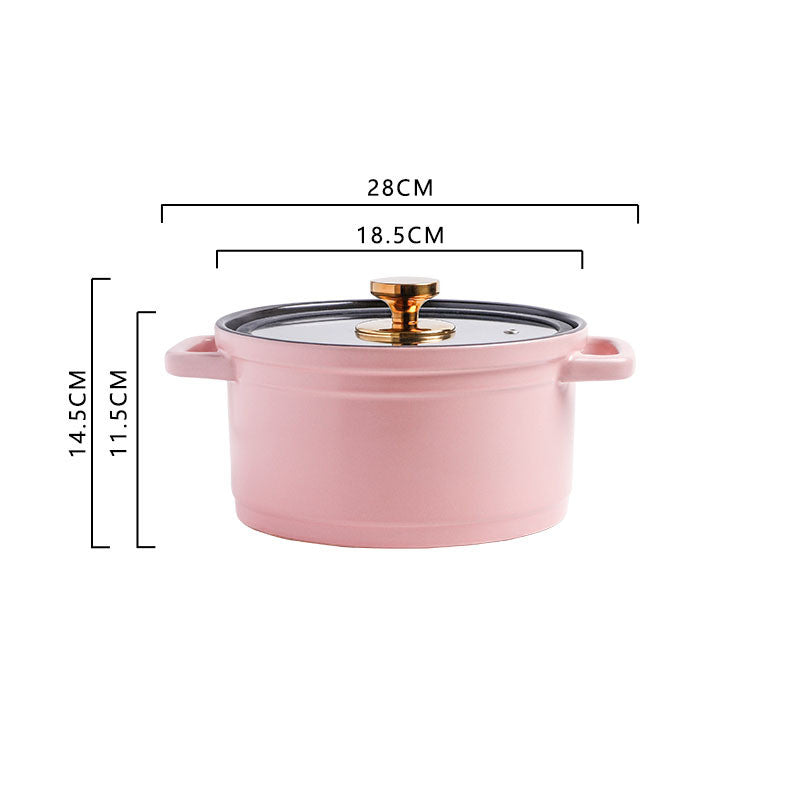 Nordic Ceramic Large-capacity Chicken Stock Pot