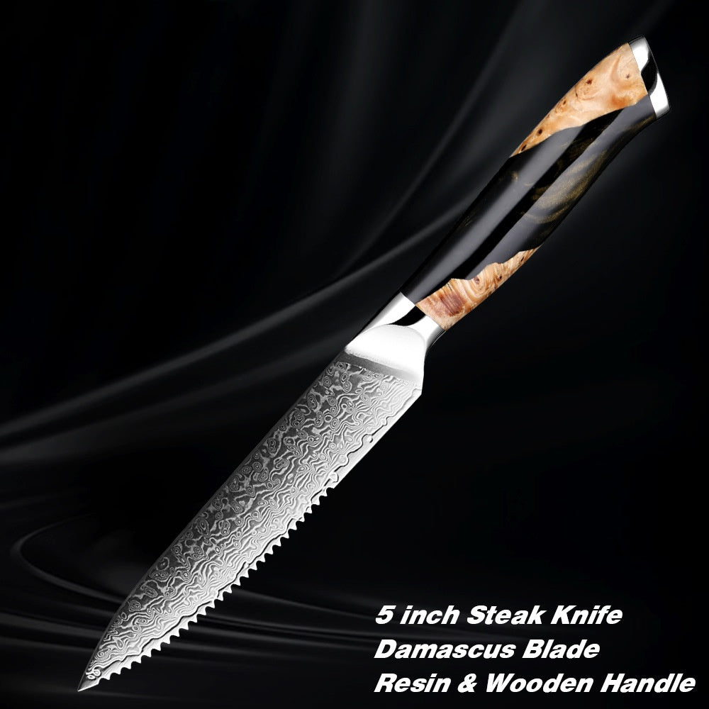 Damascus Steel Chef Kitchen Professional Knives