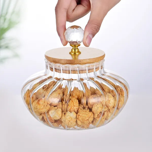 High Borosilicate Glass Sealed Coffee Storage Jar Container
