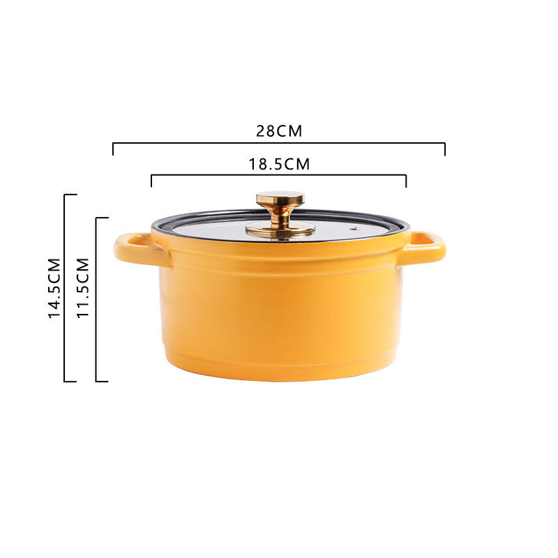 Nordic Ceramic Large-capacity Chicken Stock Pot