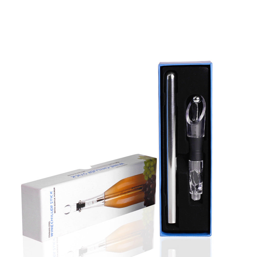 Stainless Steel Wine Bottle Chilling Rod Cooler Stick