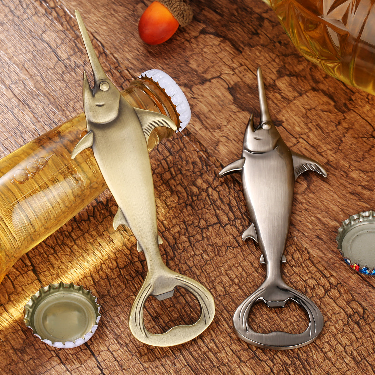 Creative Swordfish Handle Metal Beer Bottle Opener Bar Tool