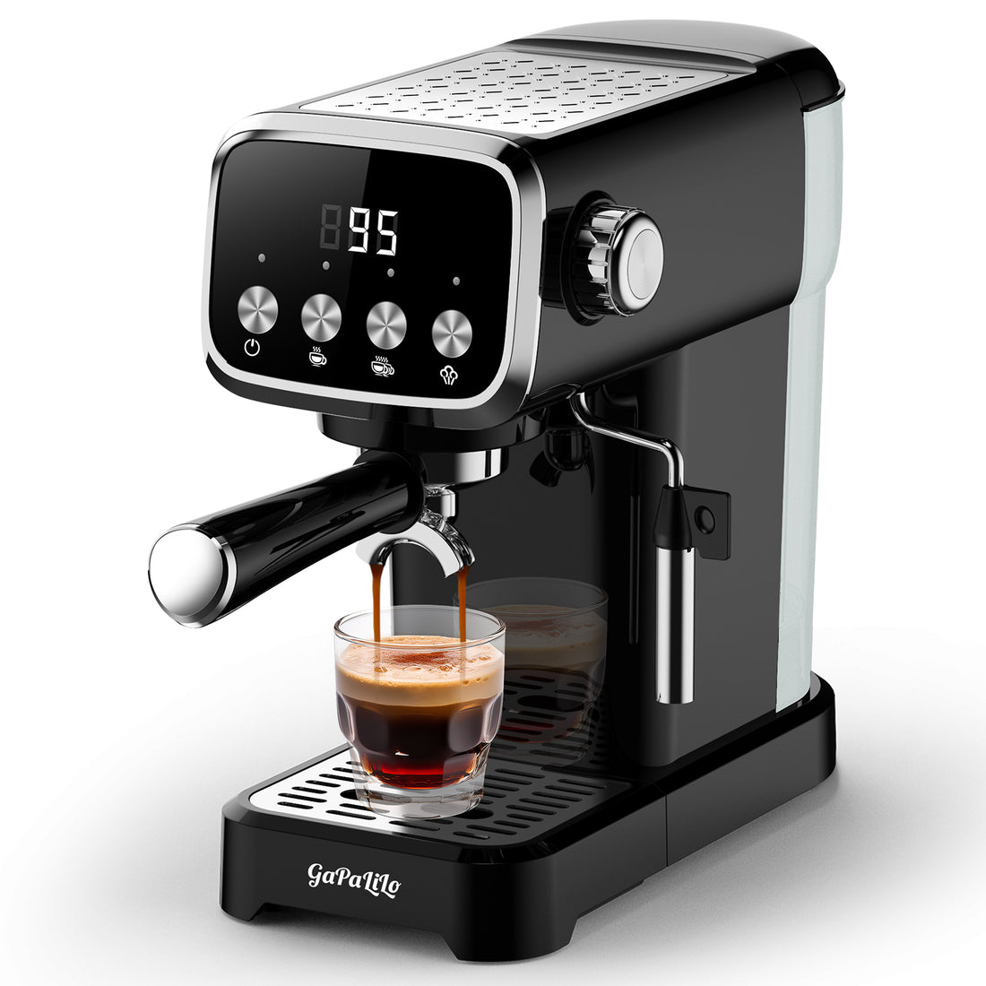 20 Bar Slim Espresso Machine With Milk Frother