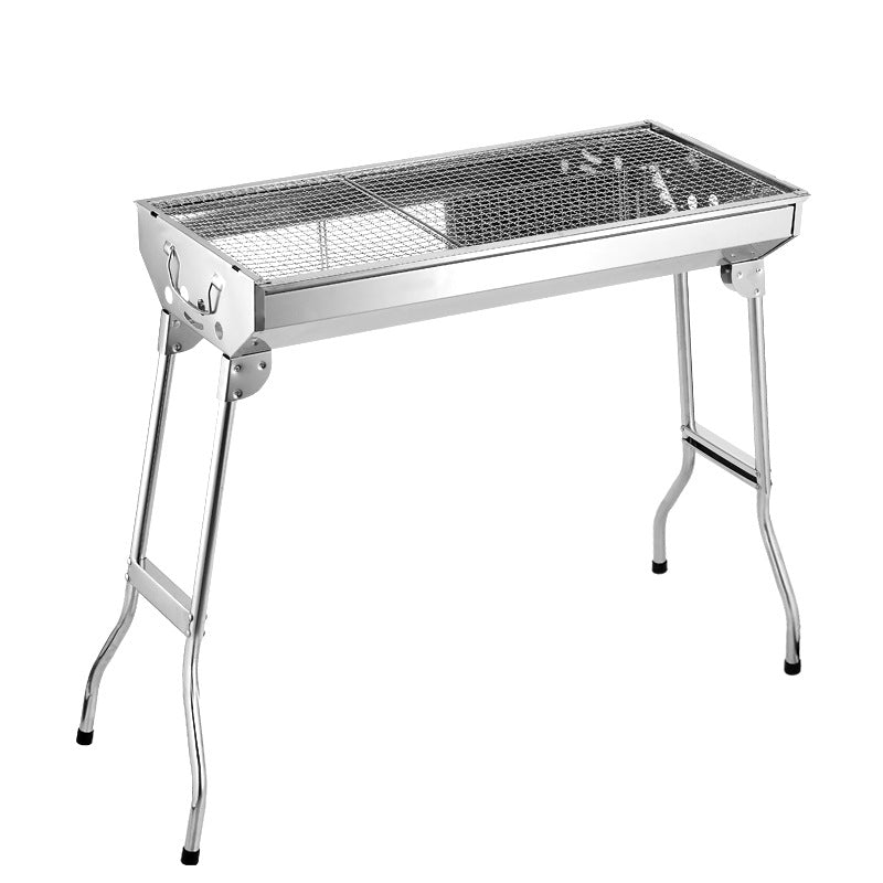 Foldable Outdoor Stainless Steel Barbecue Grill