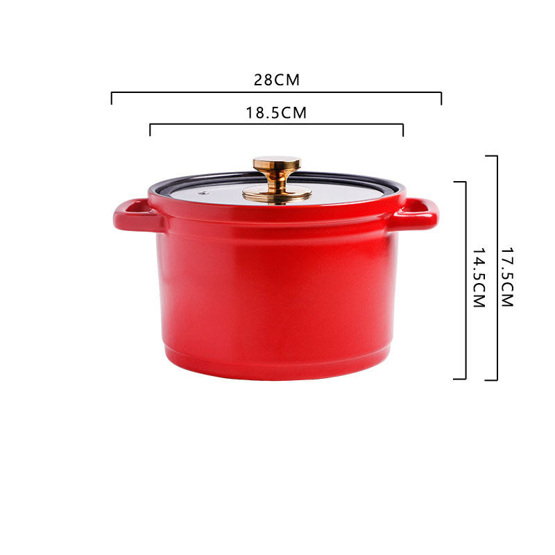 Nordic Ceramic Large-capacity Chicken Stock Pot