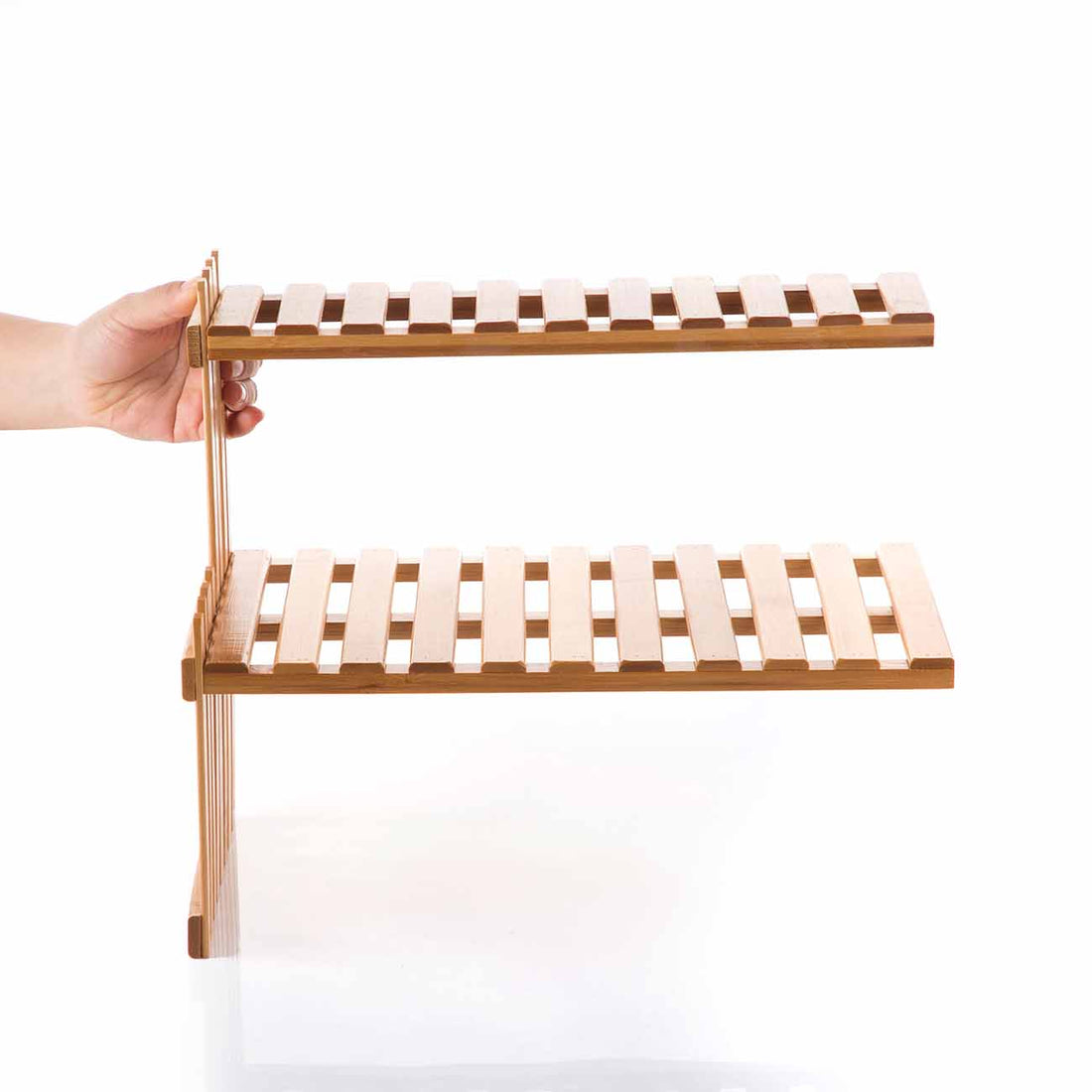 2 Layers Bamboo Storage Rack