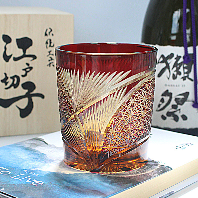 Crystal Whiskey Glass Carving