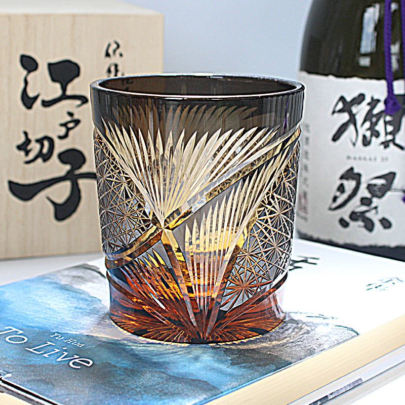 Crystal Whiskey Glass Carving