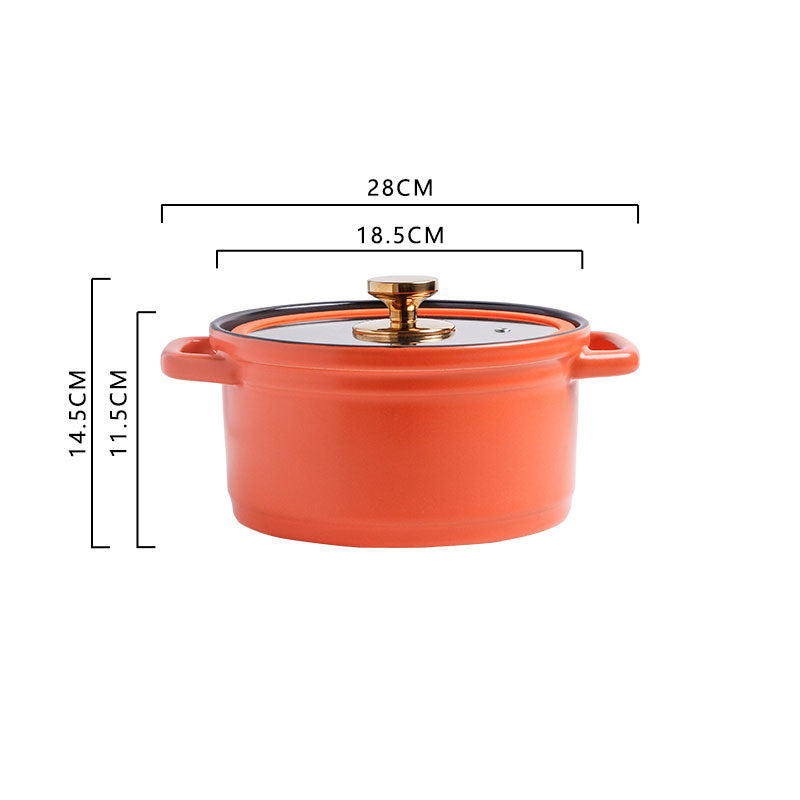 Nordic Ceramic Large-capacity Chicken Stock Pot