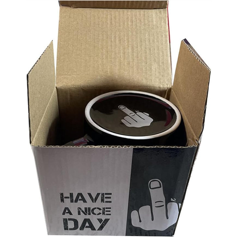 Middle Finger Coffee Mug 3D Funny Gag Gift For Holidays